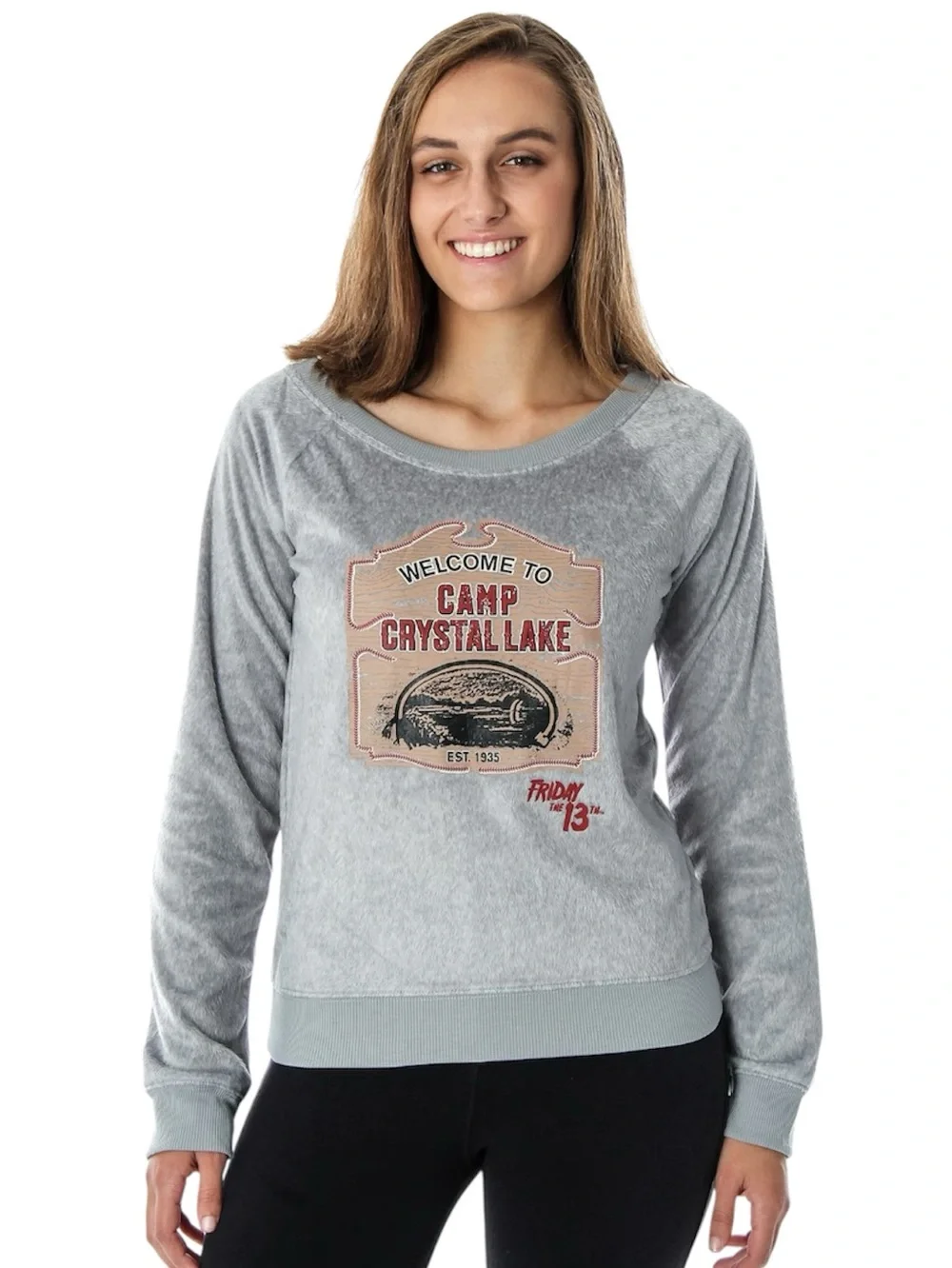 Friday the 13th Camp Crystal Lake Pajama/lounge Top - Picture 2 of 9